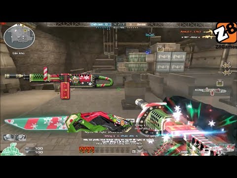 Crossfire NA 2.0 : KAC ChainSAW-Xmas - Knife Laser Dagger - Hero Mode X - Tiền zombie V4