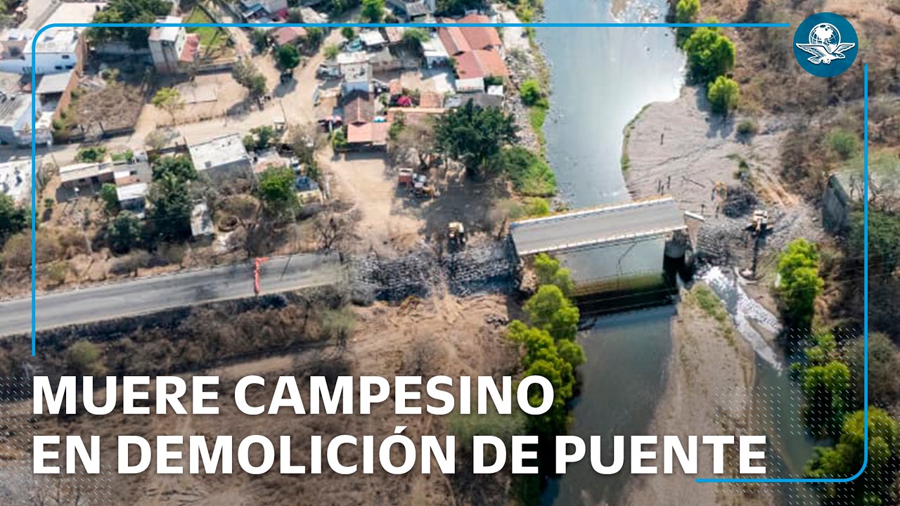 Tragedia en Puerto Vallarta: Muere campesino y trabajador resulta herido tras demolición de puente