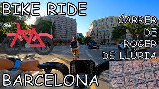 🚲 CARRIL BICI en CARRE DE ROGER DE LLÚRIA en BARCELONA 2021 4K | POV | GOPRO HERO 9