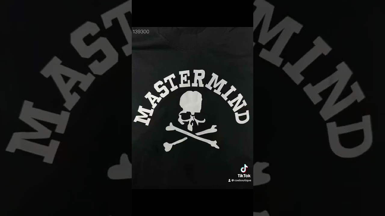 MASTERMIND Japan Mastermind World cotton T shirt Black