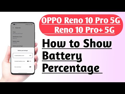 OPPO Reno 10 Pro 5G | Reno 10 Pro+ 5G | How to Show Battery Percentage