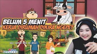 Download lagu KERJA DIRUMAH DIKIRA NGEPET, BELUM 5 MENIT ❗ Maya Nadia Reaction Animasi PODTOON mp3