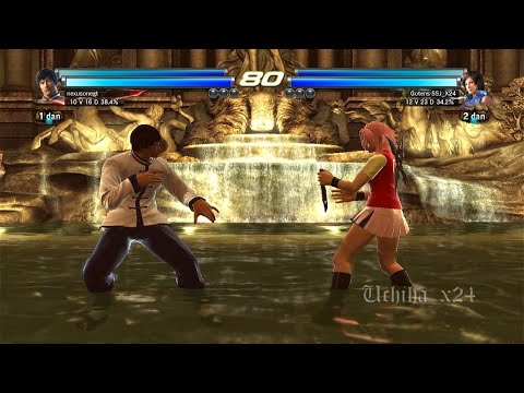 83 SAKURA Asuka y Alisa Pink VS kazuya y law - Tekken Tag 2 ( Uchiha x24 ) GamePlay PS3