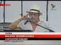 Silvio Rodríguez en su participación en el concierto Paz sin Fronteras Septiembre 21 2009