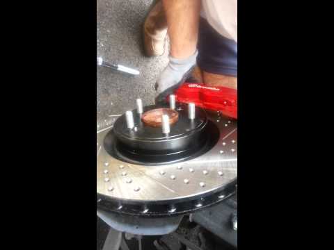 Genesis coupe Track brembo rotor change