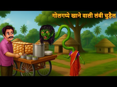 गोलगप्पे खाने वाली लम्बी चुड़ैल |  Chudail Ki  Kahaniya | Hindi Story | Kahaniya | Horror  Comedy Story