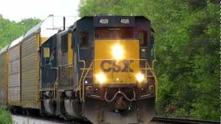 preview picture of video 'CSX 4020 SD40-3 Rebuild in Jessup, MD'