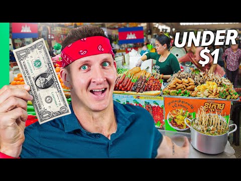 Cambodia’s Street Food Dollar Menu!! Cheapest in Asia!!