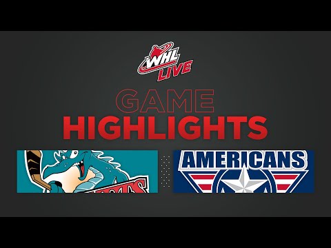 WHL Highlights: Rockets (1) at Americans (5) - December 3, 2022