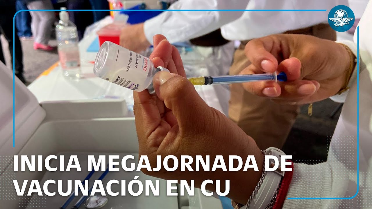 Arranca campaña de vacunación masiva en el Estadio Olímpico Universitario