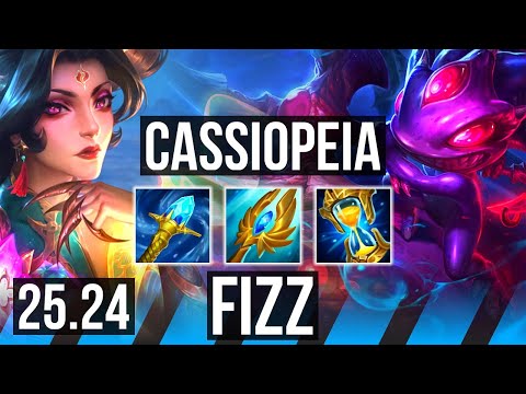 CASSIOPEIA vs FIZZ (MID) | EUW Master | 25.24