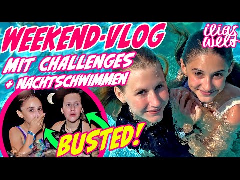 ILIAS WELT - Weekend-VLOG ⛱️ mit Pool-Challenges + 🌙 Nachtschwimmen