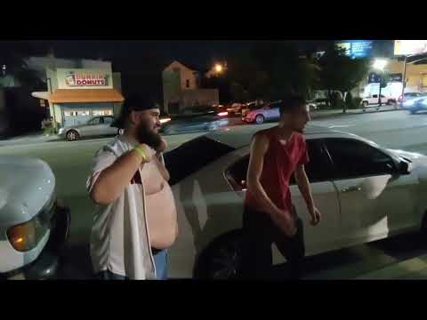 Ryan takes a chop from Limitless world champ Alec Price for Connors Cure.