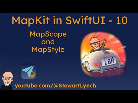 10. MapKit with SwiftUI - MapControls and Styles thumbnail