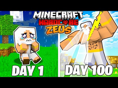 Fozo - I Survived 100 Days as ZEUS in HARDCORE Minecraft