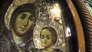 preview picture of video 'Church of the Nativity, Bethlehem - The icon of smiling Mary (Theotokos of Bethlehem)'