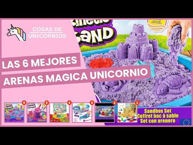 Vídeo relacionado con MYDOVA Juego de Arena para niñas con temática de Unicornio, Juguetes sensoriales para niñas con Arena de amasar Arco Iris de 1,1 kg, Modelos de Crema de Hielo y Castillo, Herramientas de construcción