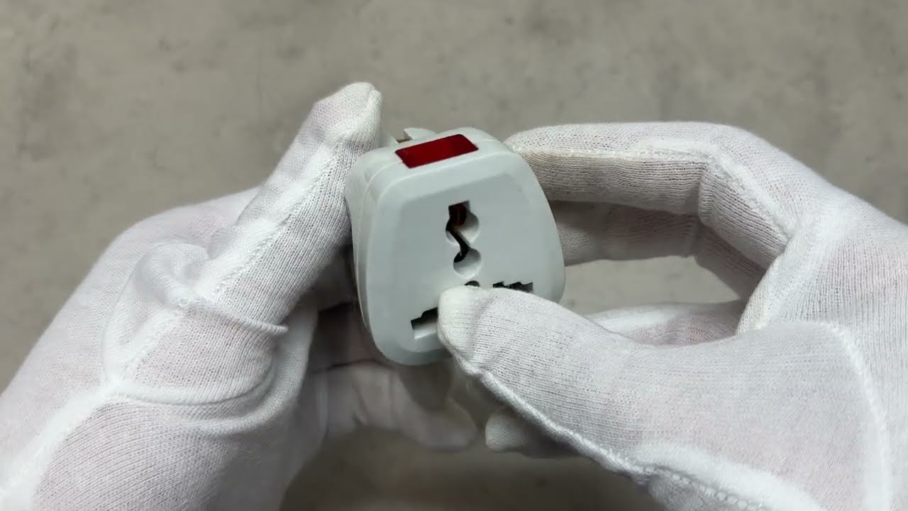 Переходник-адаптер LEMANSO с индикатором LMA036 белый