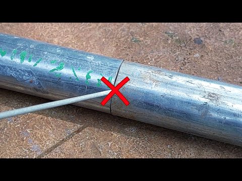 nur wenige kennen den geheimen Trick des Schweißers, um runde Rohre einfach und gerade zu verbinden