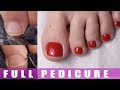 How To Paint Toenails Perfectly Pedicure At Home Full Summer Pedicure