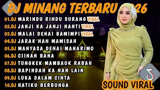 Download lagu DJ MINANG TERBARU 2026 FULL BASS | VIRAL TIKTOK🎵DJ MARINDU RINDU SURANG DJ JANJI KA JANJI NANTI🎵 mp3