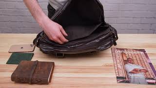 Сумка дорожня 14055 Vintage коричнева