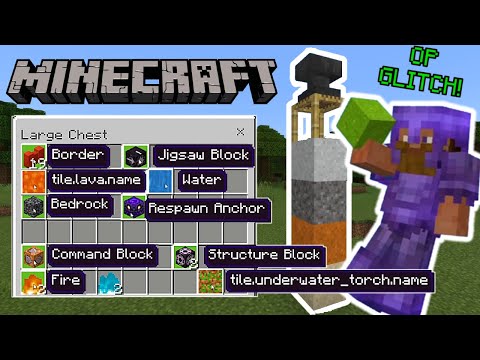 This Glitch Turns Gravity Blocks IN To Any Item In Minecraft! (Even Unobtainable Blocks) - Very OP-