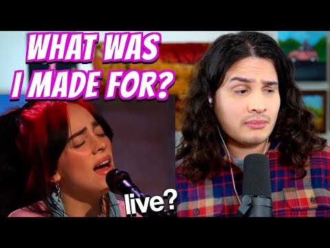 Vocal Coach Reacts to Billie EIlish - What Was I Made For? *LIVE*