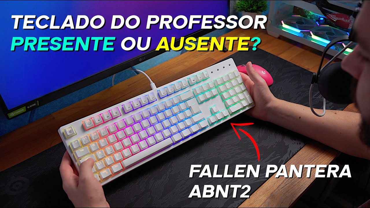 Teclado da Fallen Store é bom para jogos? Fallen Pantera Pro ABNT2