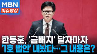 한동훈 "1호 법안 낸다" 국힘 친한계 공동발의 동참 [이슈영상]