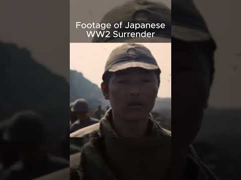 Japanese Forces Surrender to US  (Colorized)