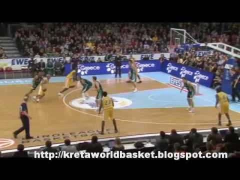 Euroleague 2010 - Week 10  EWE Oldenburg -  Panathinaikos Athens 64-67 (13-1-10)  highlights PAO