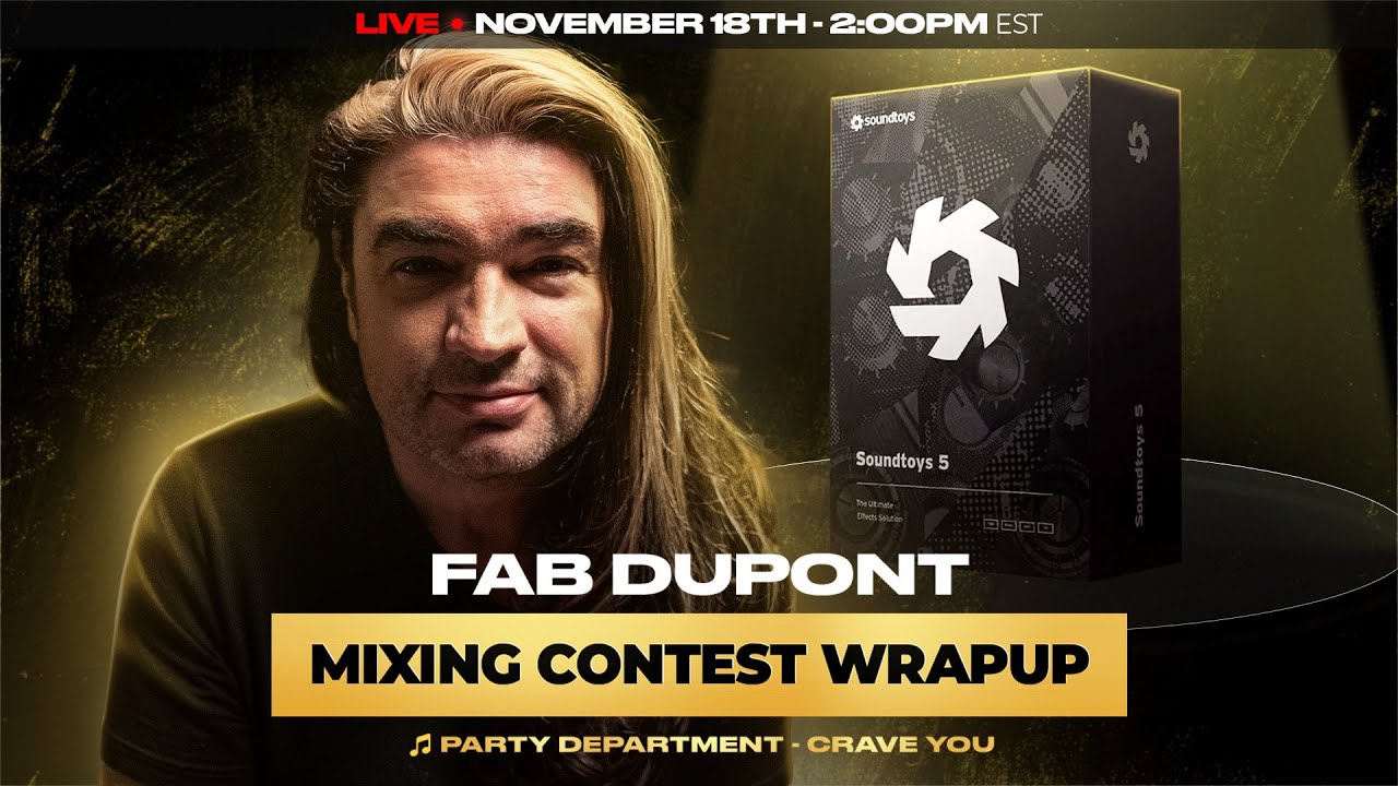 Fab Dupont presentando el Puremix Mixing Contest