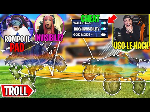 I USE HACKS to TROLLING ONES on ROCKET LEAGUE but... (100% CHEAT)