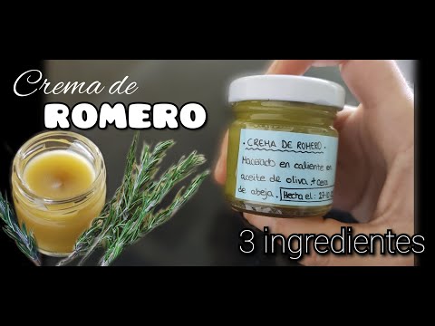 Crema casera de ROMERO 🌿| Con aceite de oliva y cera de abeja | RECETA RÁPIDA