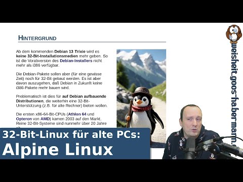 32-Bit-Linux für alte PCs: Alpine Linux