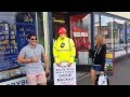 Taking the place of Dickie Mackay, the mannequin that has been standing outside Mackays of Cambridge for years. Passers-by got a shock when taking a selfie with the mannequin, when he suddenly comes to life.
In this one a couple get a shock as Dickey the mannequin moves. Taking the place of Dickie Mackay, the mannequin that has been standing outside Mackays of Cambridge for years. Passers-by got a shock when taking a selfie with the mannequin, when he suddenly comes to life.
In this one a couple get a shock as Dickey the mannequin moves.