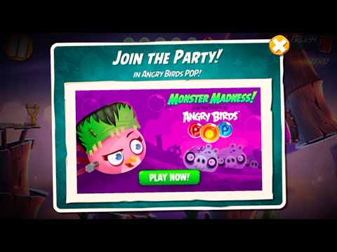 Angry Birds 2: Gameplay Of Levels 146-147 (Angry Birds Pop Monster Madness Spell + Fail At 148)