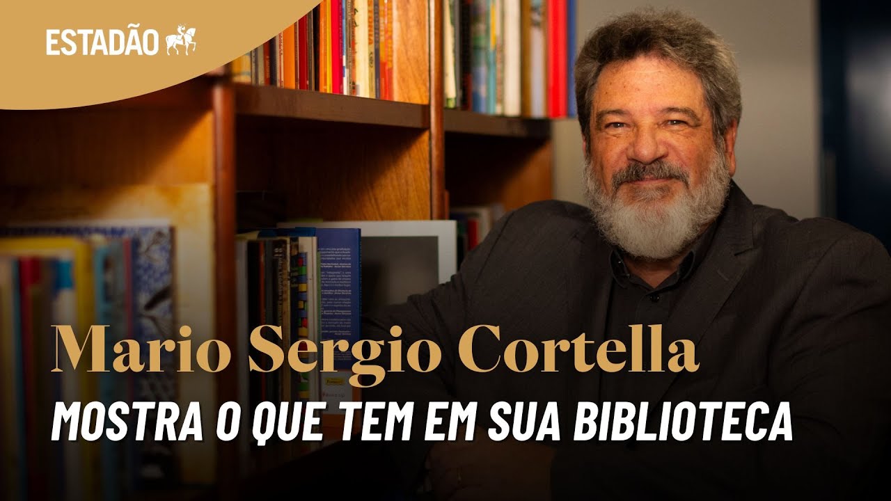 Cortella guarda livros de Paulo Freire e obras clássicas, após doar parte do acervo; veja biblioteca