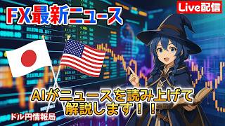 【FXライブ配信】2026.9/25.07:01~AIが最新ニュースをすべて読み上げます！リアルタイムでドル円レートをお知らせしニュースが入り次第、為替への影響をわかりやすく解説していきます。