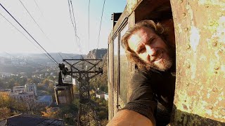 RISKING DEATH in Rusty Old Soviet Cable Cars