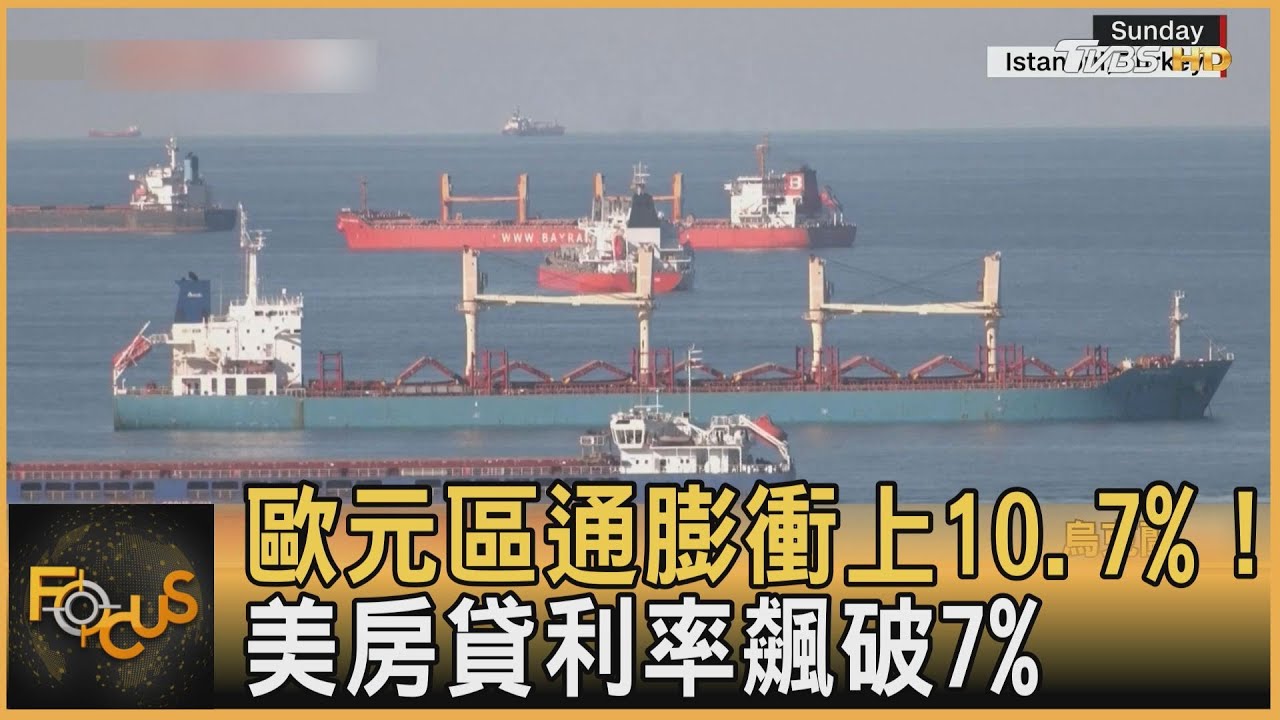 歐元區通膨衝上10.7%!美房貸利率飆破7%