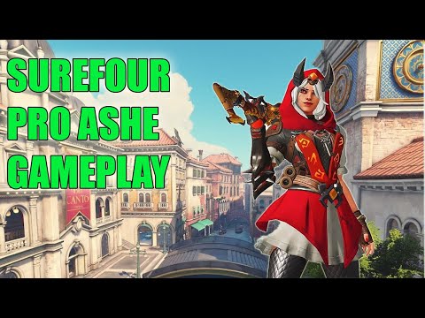 SUREFOUR PRO ASHE GAMEPLAY - GRAND MASTER OVERWATCH SEASON 22
