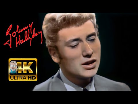 Johnny Hallyday - Je T'écris Souvent (1964) AI 4K Colorized Enhanced