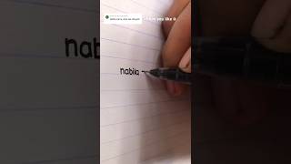 Download lagu menulis NABILA ZAHRA #menulis #handwriting #calligraphy #handlettering #shorts mp3