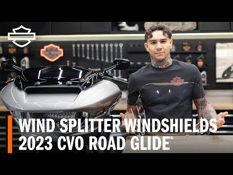 Harley-Davidson 2023 CVO Road Glide Wind Splitter Windshield Overview