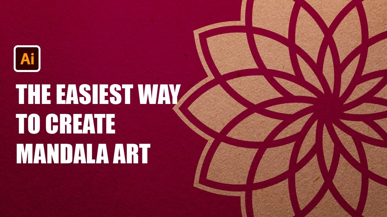 Create Stunning Mandala Designs with Ease! Adobe Illustrator Tutorial