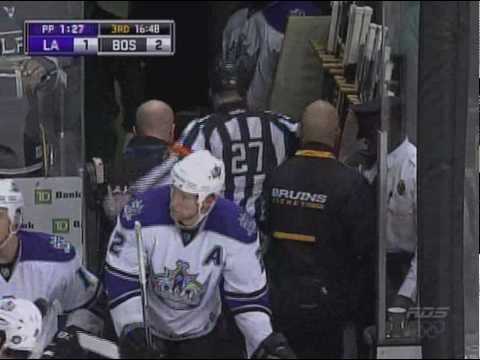 Referee Eric Furlatt's Injury At Kings/Bruins Game (January 30 2010)