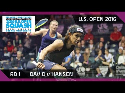 Squash: David v Hansen - U.S. Open 2016 - Rd 1 Highlights