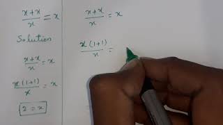 Only Geniuses Solve This Equation Right! | x + x ÷ x = x” Alternate Titles: • 🤯 “Can You Solve This